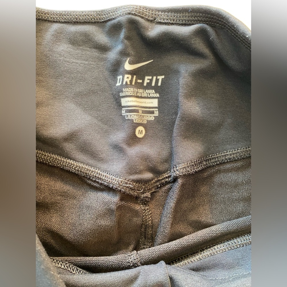 Nike Black Loose Dri Fit Pants Medium Long NWT - Picture 5 of 7